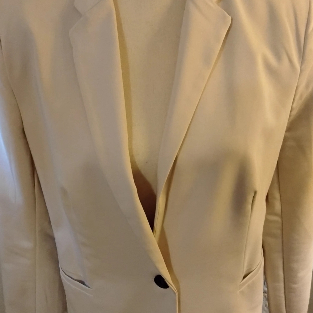 Philosophy Cream Single-Button Blazer - Picture 5 of 13